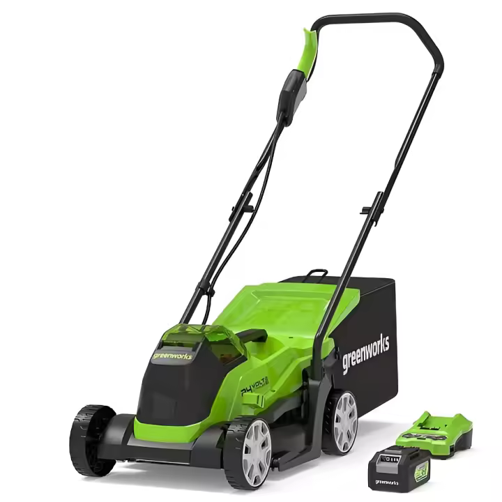 24v kosiarka 33 cm greenworks gd24lm33k4 - zestaw ładowarka + akumulator 4ah - 2516107ub - 1