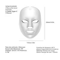 Máscara LED Inalámbrica 7 Colores Máscara De Belleza Con Luz Fotónica Rejuvenecimiento Anti-Edad Tensión De Piel Facial - details 8