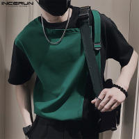 Camiseta De Hombre Estilo Casual INCERUN Con Diseño De Mochila Y Hebilla Manga Corta Patchwork S-5XL Para Verano - details 2