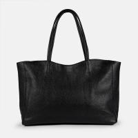 1990s Bolso shopper para mujer de piel con asas grandes - details 4