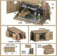 Bloques De Construcción Militar WW2 World War 2 Para Niños Soldados De La Policía SWAT Base De Cannon Arma De Juguetes Compatible Con Lego ABS Sin Batería - details 6
