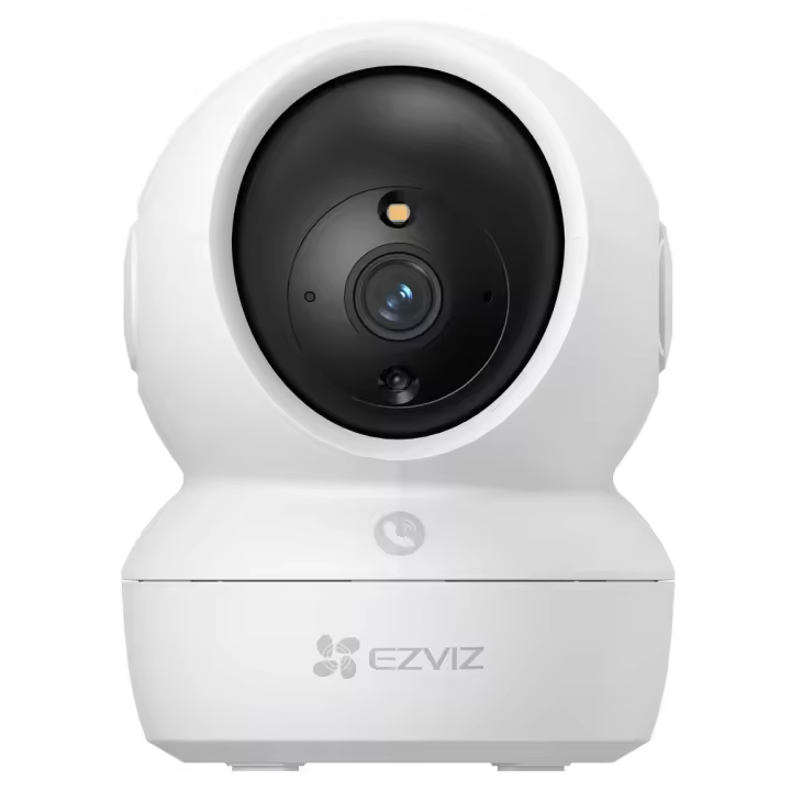 Ezviz H6C 2K Cámara de vigilancia interior Resolución 2K Vista panorámica 360º Modo patrulla Visión nocturna inteligente a color Detección inteligente de forma humana Llamada bidireccional con botón táctil - 1