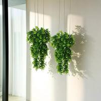 3pcs Plantas Artificiales Colgantes Eucalipto Falso Decoración De Jardín Y Habitaciones Interiores Y Exteriores Resistente Al UV Para Exposiciones Y Decoración De Oficinas - details 7