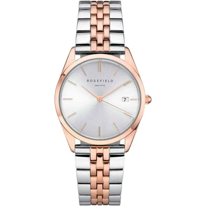 Rosefield Acsrd-a06  Reloj Para Unisex Color Plateado - 1