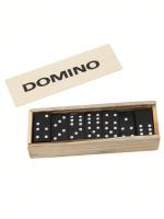 Dominoes De Melamina En Color Ibírico Con Caja De Cuero Marrón Juego De Mesa Para Fiestas Y Regalos Incluye 28 Piezas Adecuado Para Mayores De 14 Años - details 0