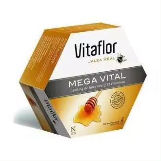 Vitaflor Mega Vital Jalea Real Complemento Alimenticio 20 Viales - 1