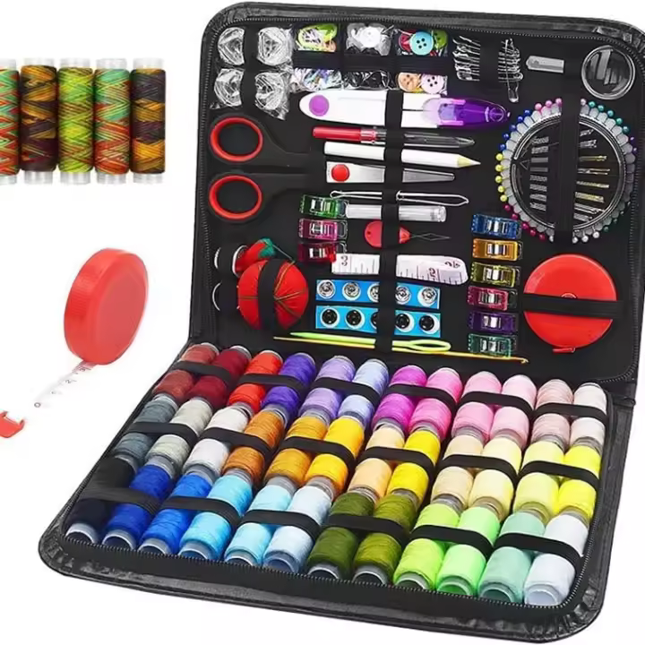 Kit de costura, 229 piezas de accesorios de costura, apto para principiantes y profesionales - 1