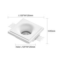 Lámpara De Techo Integrada LED Antigolpe Revestimiento De Gypsum GU10 Para Sala De Estar Dormitorio Pasillo Iluminación Doméstica - details 14