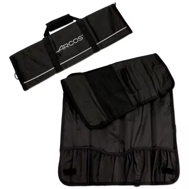 ARCOS - Bolsa para Cuchillos (Capacidad: 8 Piezas) - 100% Poliester - Color Negro (Sin Cuchillos) - 1