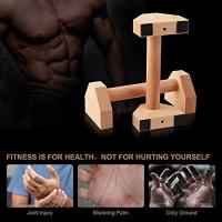 Soporte De Empuje En Madera Para Ejercicios Antideslizante Paralletas Manijas De Entrenamiento De Fuerza En Casa Equipo De Fitness Calisthenics - details 7