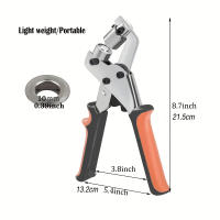Kit De Herramientas Para Agujeros Portátil Presionador Manual De Grommets Con Plomería De 10mm Herramienta De Prensa Para Ropa - details 0