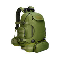 Mochila táctica de gran capacidad para acampar, viajar, de tela Oxford, para exteriores, con camuflaje militar, para montañismo - details 17