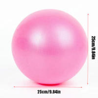 Bola De Yoga De 25cm Bola De Gimnasia De Fitness Plegable Antirrota Con Clip Transparente Y Engrosada Para Pilates - details 4