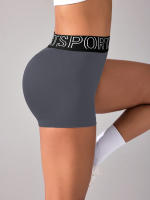 Shorts De Gimnasio Para Mujer High Waisted Scrunch Sin Costuras Contorno De Yoga Biker Shorts De Nylon Fitness Y Deporte - details 6