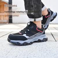 Zapatos De Seguridad Para Hombre Talla 48 Antipinchazos Y Antideslizantes Suela De EVA Capa Superior De Tejido Mocasines Respirables Para Trabajo - details 23
