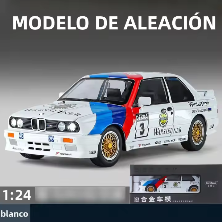 Modelo De Coche De Aleación Boma M3 a Escala 1:24 Con Sonido Y Luz Vehículo De Retroceso Juguete De Decoración Para Niños Regalo - 1