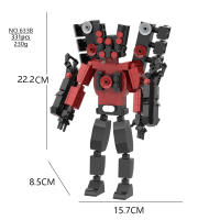 Bloques De Construcción MOC Skibidi Toilet Speaker Titan Modelo Juguete De Plástico Para Niños Regalo De Navidad Y Cumpleaños - details 15