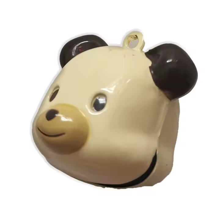 Cascabel Decorativo Metálico – Tamaño Mini – Bell – Animales – Oso – Bear – Música para tu Ropa y Complementos – 1,5 x 1,5 cm. – Moda The Happy Patch - 1