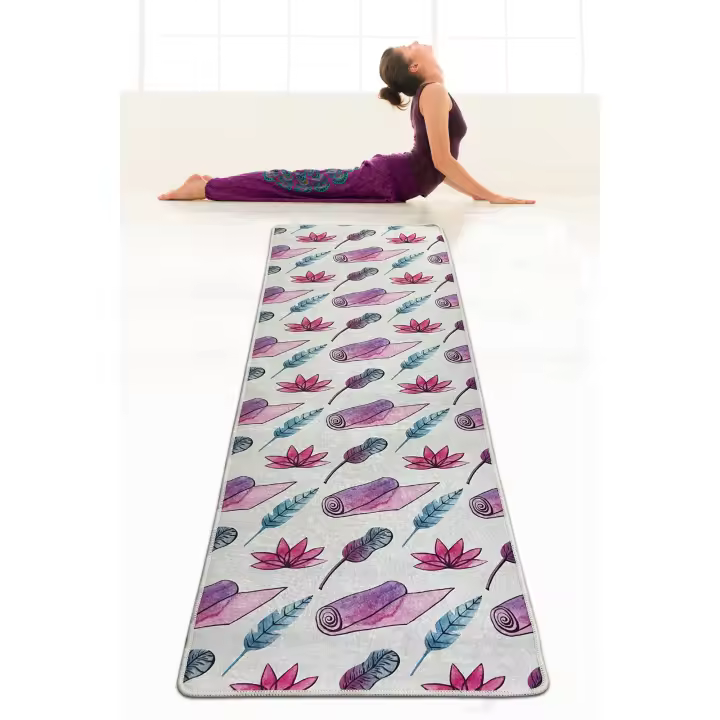 Alfombra de yoga plumas - 1