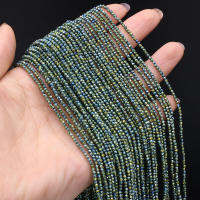Piedras Naturales De Cuentas Pequeñas Redondas Colores Mixtos Facetadas Para Accesorios De Joyería DIY Pulsera Collar - details 33