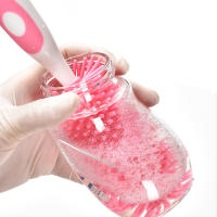 Cepillo De Botella De Silicona 2 En 1 Limpia Botellas Y Tetinas Para Alimentos Set De Limpieza Para Botellas De Cuello Estrecho - details 8