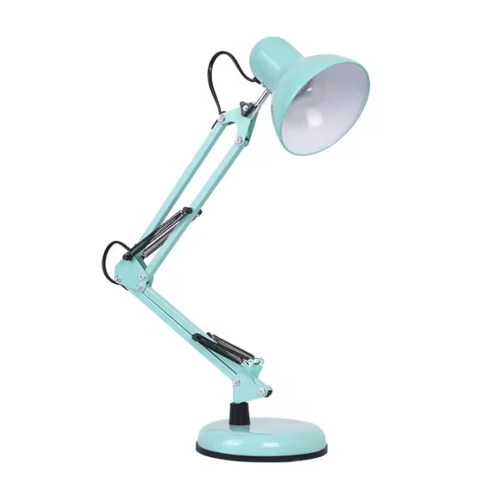 American Iron Art Lámpara de Mesa de Rego de aprizaje para niños Lámpara de Mesa LED articulada retro ajustable en Altura con Base roscada E27 - 1