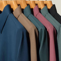 Camisa Polo Para Hombre De Color Sólido Con Mangas Cortas Transpirable Y Cómoda Estilo Casual Y Negocios Nuevo Arrivals - details 16