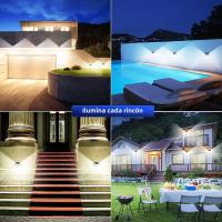 Luz De Pared Solar Con Sensor De Movimiento 100LED Iluminación Al Aire Libre Impermeable Lámpara De Calle Con Luz Solar Spot - details 14