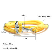 Nuevo Pulsera De Animal De Oceano Tiburón Para Hombres Cordón De Nylon Multicapa Ajustable Joyería De Camping Accesorios De Playa Joias - details 4