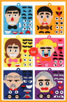 Rompecabezas 3D Divertido Juego De Expresiones Faciales Montessori Educativo Para Niños 30 Cm Autoadhesivos De Caras - details 6