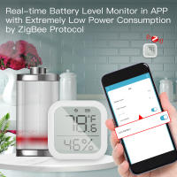 Sensor De Temperatura Y Humedad ZigBee MOES Tuya Para Hogar Inteligente Con Pantalla LED Compatible Con Google Assistant Y Hub Tuya - details 11