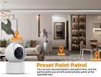 Cámara De Seguridad IP WiFi Inalámbrica 5MP 5G Con Visión Nocturna Y Rastreo Automático AI Monitor De Bebé Sistema De Vigilancia Doméstica Interior - details 11