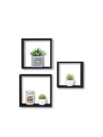 STARLEY - SET3 Estantes Cubo de Pared , Blanco rganizadores de Almacenamiento de Cubos 24/27/30 - details 2