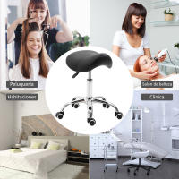 HOMCOM Silla Trabajo Taburete Ruedas Giratorias Taburete Cosmetica Dentista Peluqueria - details 5