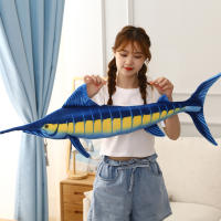 Muñeco De Peluche De Tuna Azul De 140 Cm Simulación Realista Almohada Larga De Pescado Marítimo Juguete Suave Para Decoración Creativa - details 16