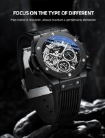 Reloj De Pulsera Deportivo CHENXI Para Hombre Con Cronógrafo Multifuncional Y Fase Lunar Luminoso Resistente Al Agua Y Shock - details 0