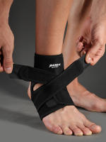 Soporte De Tobillo De Neopreno Ajustable 1 Pieza Esfuerzo De Compresión 8321 Color Negro Para Deportes Y Actividades Físicas - details 3