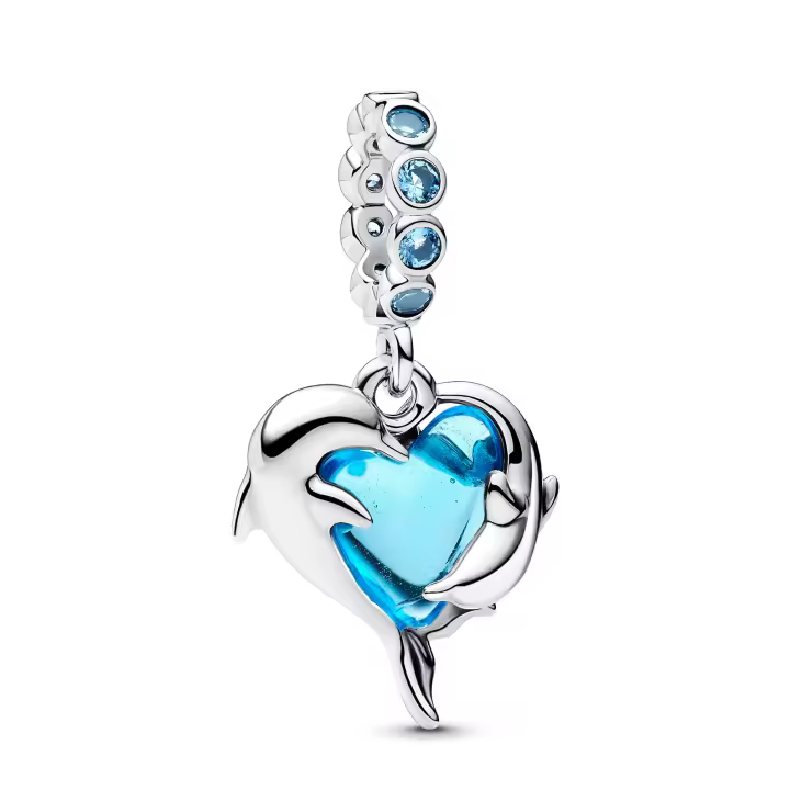 Pandora Charm colgante con forma de delfín Pandora Moments 793924C01 , para Mujer - 1