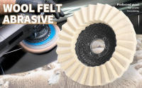 Ruedas De Linterna De Lana Para Pulido Accesorios De Mezclador Para Metal Vidrio Cerámica Discos De Molienda Para Broca De Ángulo 3/4/4.5/5Pcs - details 0