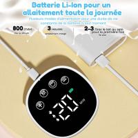 Extractor de leche eléctrico manos libres, 2 piezas, silencioso, recargable, inalámbrico, 3 modos, 9 etapas - details 0