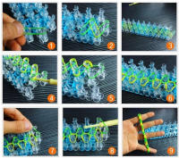Kit De Tejido Con Banda De Goma Para Manualidades DIY Máquina Tejedora Elongada Para Crear Pulseras Con Marco Y Gancho Juguetes Para Niños - details 21