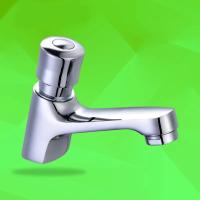 Grifo De Baño Auto-Cerrado Ahorrador De Agua Con Botón De Retraso Accesorio De Baño Material De Acero Inoxidable Montaje En Superficie - details 2