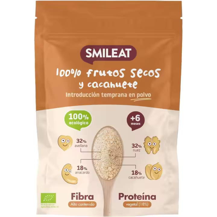 SMILEAT 100% FRUTOS SECOS Y CACAHUETE EN POLVO  1 BOLSA 200 - 1