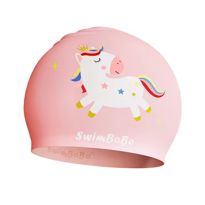 Gorro de Nación para niños y niños de pelo Largo, impermeable, Sin Cabeza, gorro de Nación Profesional de silicona - 1