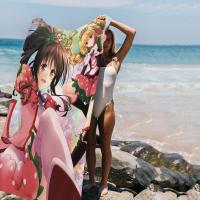 to Love Ru Toalla De Playa De Verano Para Niños Dibujos Animados Absorbente Microfibra Grande Para Baño Piscina Viajes - details 10