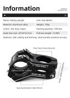 Tubo De Bicicleta De Aluminio CNC 45mm 31.8 Manillar Montaña Veloce Para Bicicleta De Carretera MTB BMX Componente Deportivo - details 1