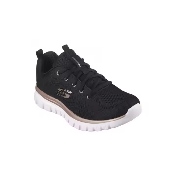 Zapatillas de Deporte Mujer Skechers Graceful-Get Connected en color Negro y Dorado-12615/BKGD SKECHERS - 1