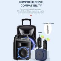 Kit De Micrófono Inalámbrico 2.4G Con Auricular Para Amplificador De Voz Y Altavoz Estudio Profesional De Conferencia Y Escenario - details 7