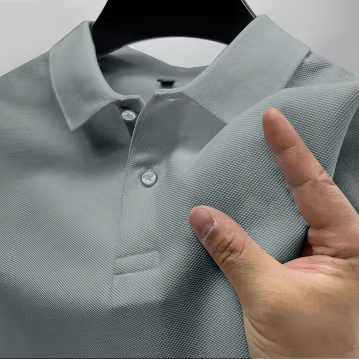 Camisa Polo Casual Para Hombre Verano Streetwear Manga Corta Empresarial Transpirable Rápida Secado Estilo Sólido Tallas S-4XL - 1