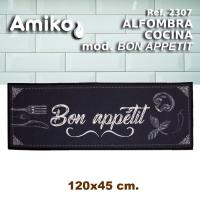 ALFOMBRA DE COCINA AMIKO MODELO BON APPETIT CON MEDIDA 120X45 CM. - details 0